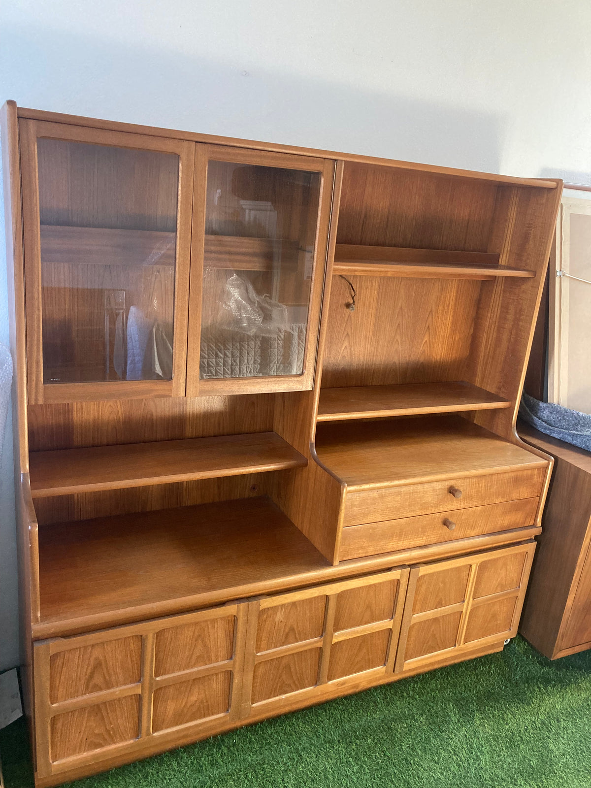 Nathan Teak Wall Unit Sideboard Vintage 70s Retro Mid Century FREE GB Delivery🚚