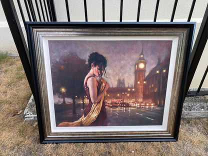 Mark Spain - 'London Nights' - Framed Limited Edition Art Mid Century Art