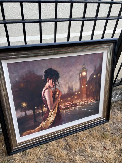 Mark Spain - 'London Nights' - Framed Limited Edition Art Mid Century Art