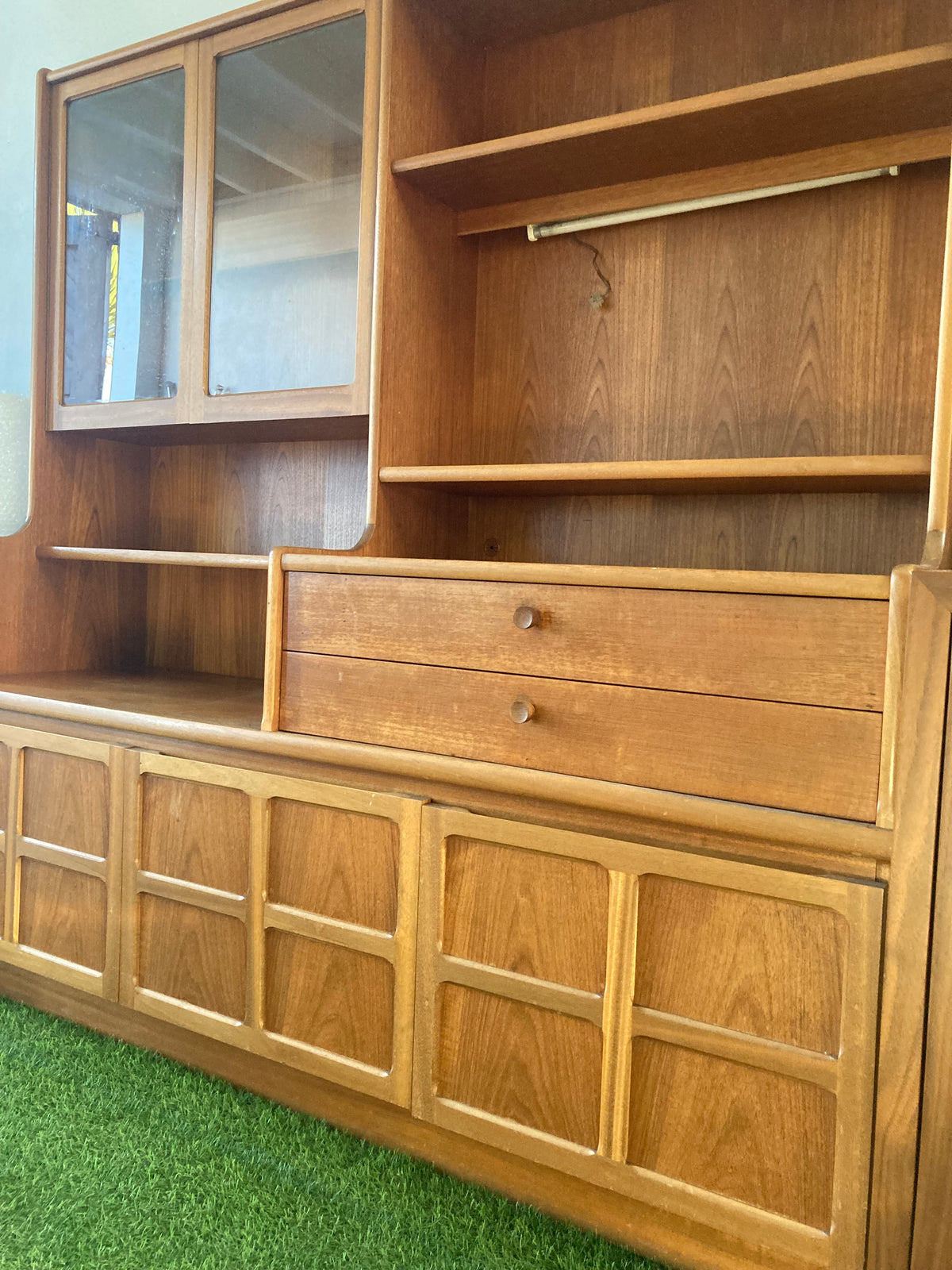 Nathan Teak Wall Unit Sideboard Vintage 70s Retro Mid Century FREE GB Delivery🚚