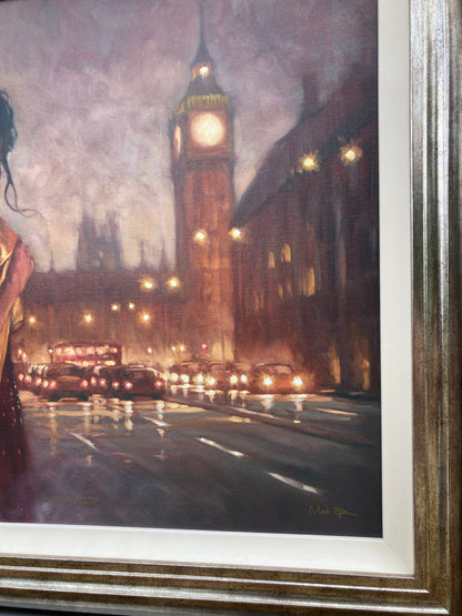 Mark Spain - 'London Nights' - Framed Limited Edition Art Mid Century Art