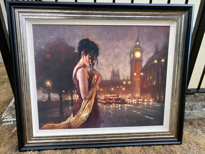 Mark Spain - 'London Nights' - Framed Limited Edition Art Mid Century Art